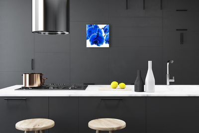 Horloge murale en verre Orchidée