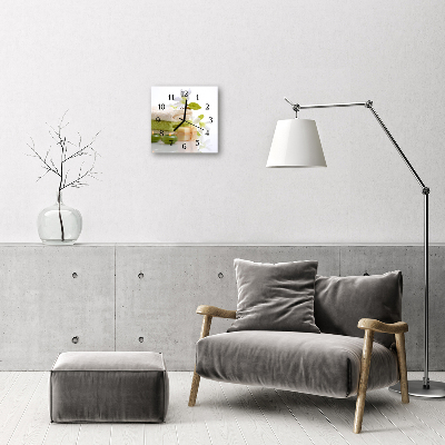 Horloge murale en verre Savon spa