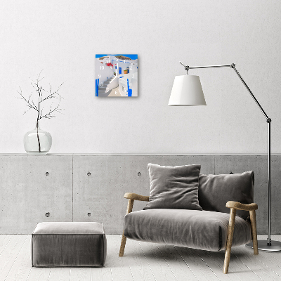 Horloge murale en verre Santorin