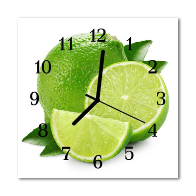 Horloge murale en verre Chaux