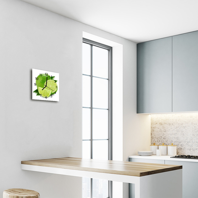 Horloge murale en verre Chaux