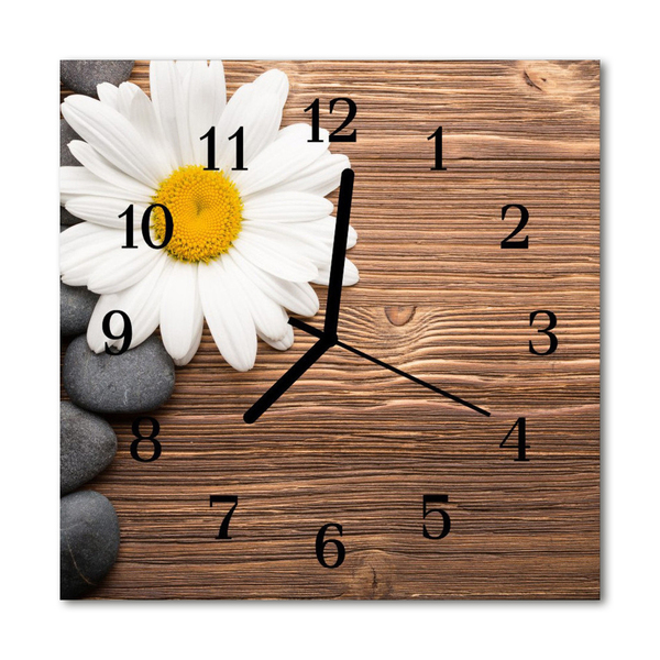 Horloge murale en verre Marguerite