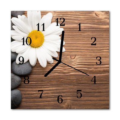 Horloge murale en verre Marguerite