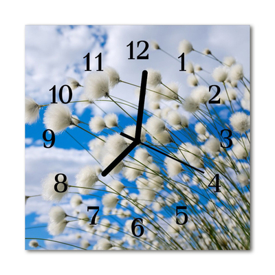 Horloge murale en verre Coton