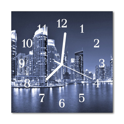 Horloge murale en verre Ligne d'horizon