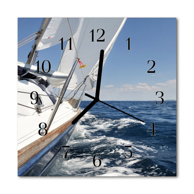 Horloge murale en verre Yacht