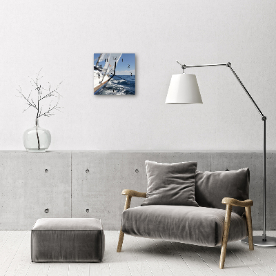 Horloge murale en verre Yacht