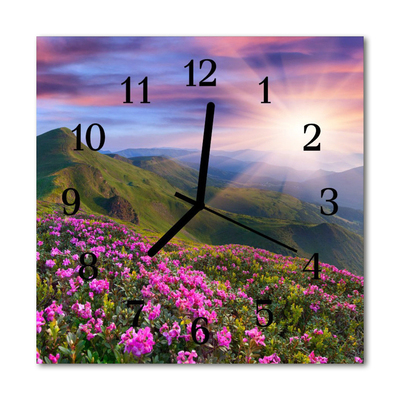 Horloge murale en verre Campagne