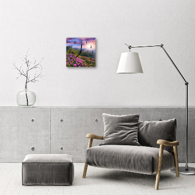 Horloge murale en verre Campagne