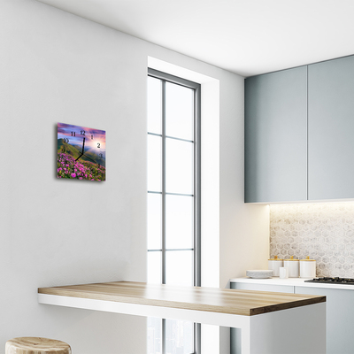 Horloge murale en verre Campagne