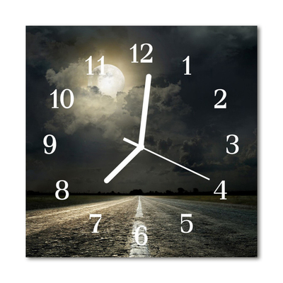 Horloge murale en verre Voie de la lune