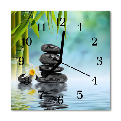 Horloge murale en verre Noyaux
