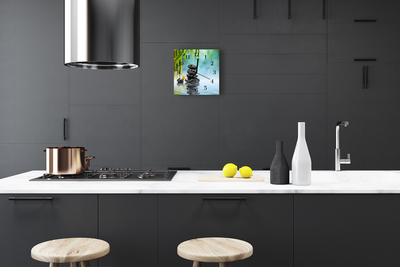 Horloge murale en verre Noyaux
