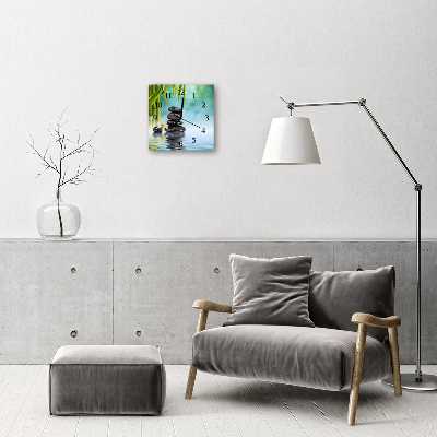 Horloge murale en verre Noyaux