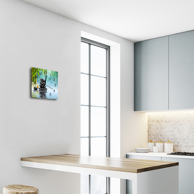 Horloge murale en verre Noyaux