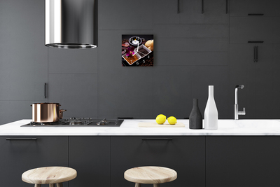 Horloge murale en verre Orchidée