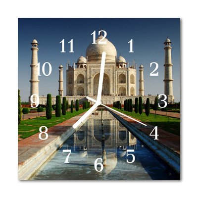 Horloge murale en verre Taj mahal