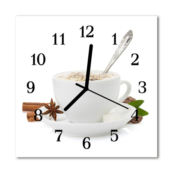 Horloge murale en verre Tasse d'anis