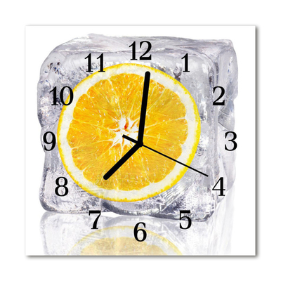 Horloge murale en verre Glace à l'orange