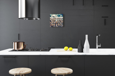 Horloge murale en verre New york