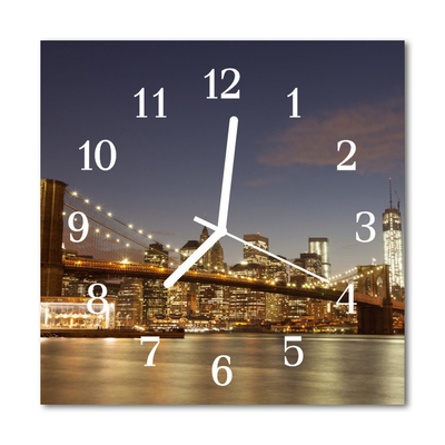 Horloge murale en verre Veilleuse