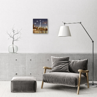 Horloge murale en verre Veilleuse