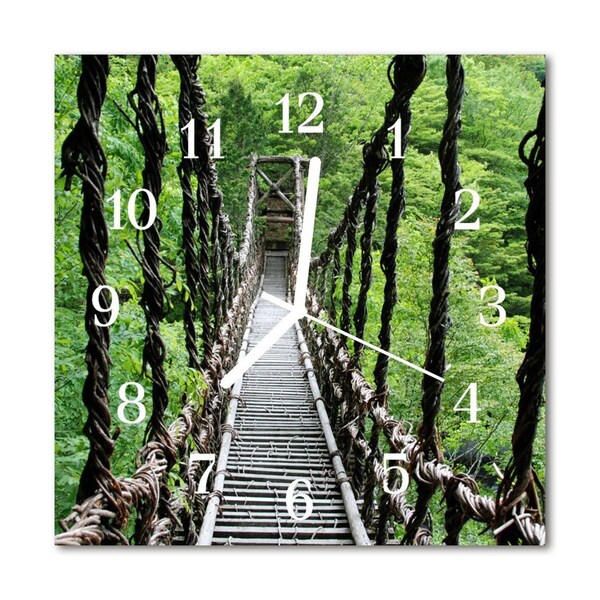 Horloge murale en verre Pont suspendu