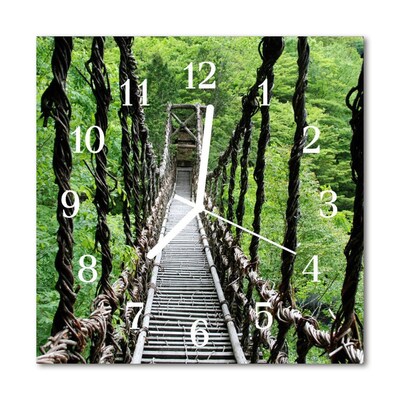 Horloge murale en verre Pont suspendu