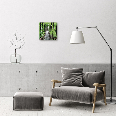 Horloge murale en verre Pont suspendu