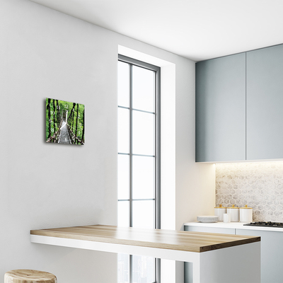 Horloge murale en verre Pont suspendu