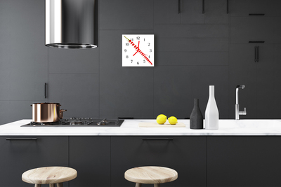Horloge murale en verre Poivre chili