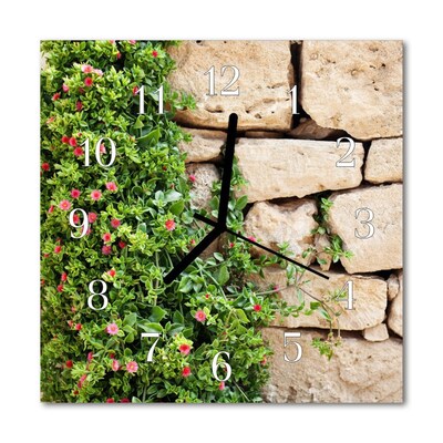 Horloge murale en verre Pierres nature