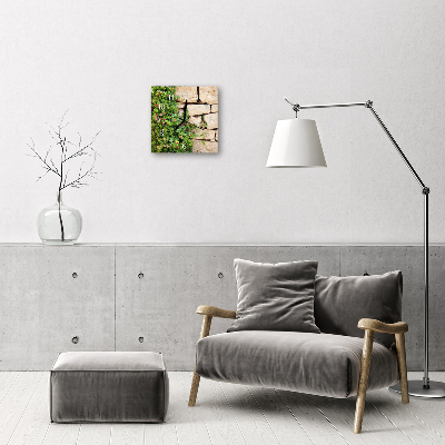 Horloge murale en verre Pierres nature