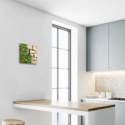 Horloge murale en verre Pierres nature