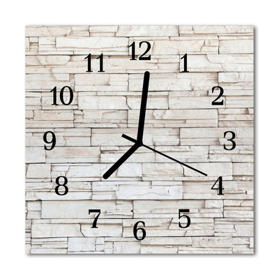 Horloge murale en verre Mâchefer