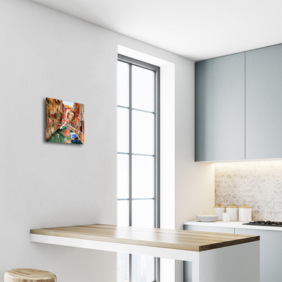 Horloge murale en verre Venise