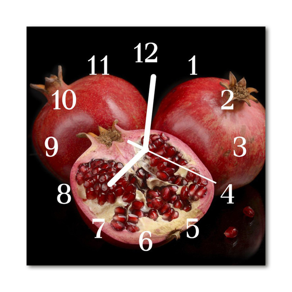 Horloge murale en verre Grenade