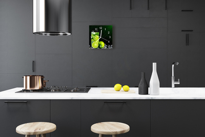 Horloge murale en verre Chaux