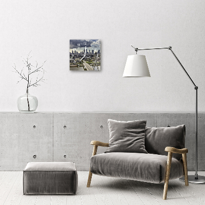 Horloge murale en verre Varsovie