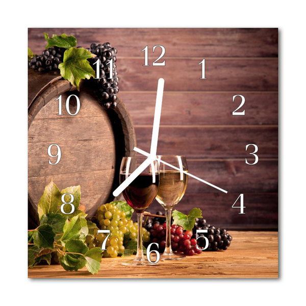 Horloge murale en verre Raisin