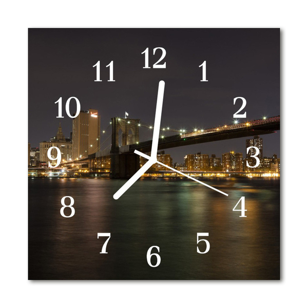 Horloge murale en verre Ligne d'horizon
