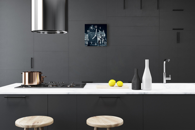 Horloge murale en verre Hradcany