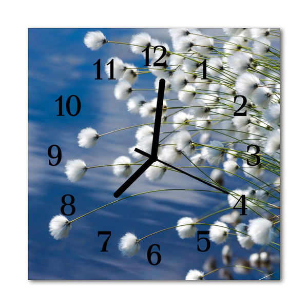 Horloge murale en verre Coton
