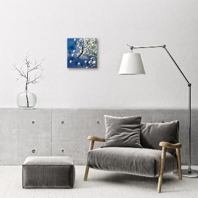 Horloge murale en verre Coton