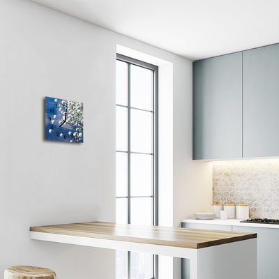 Horloge murale en verre Coton