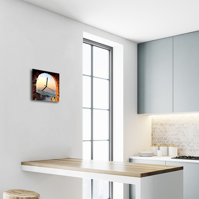 Horloge murale en verre Grande muraille de chine