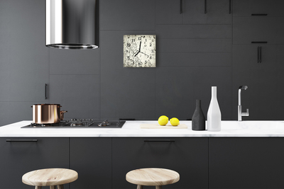 Horloge murale en verre Gouttes