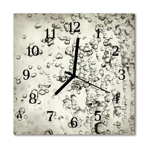 Horloge murale en verre Gouttes