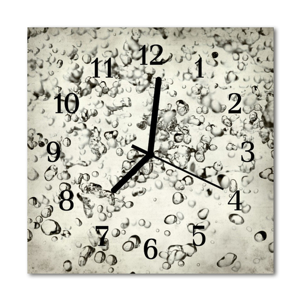 Horloge murale en verre Gouttes