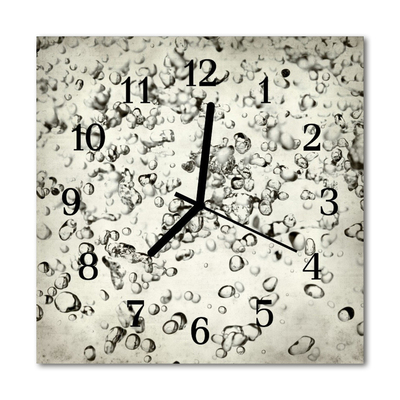 Horloge murale en verre Gouttes